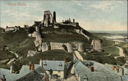 Corfe Castle England Postcard Postcard