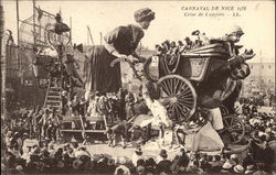 Carnaval de Nice 1922 - Crise de Lumiere Postcard