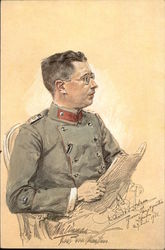 Army General Postcard