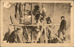 Cutting Machine in Salt Mine Wieliczka, Poland Eastern Europe Postcard Postcard