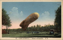 Camp de Mailly - Ballon d'Aerostation Mailly-le-Camp, France Postcard Postcard