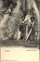 Congo - Indigènes Batekes Postcard