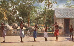 Bringing Fowls for Sale, Mponda's Postcard