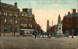 Ramsden Square Barrow-in-Furness, England Postcard Postcard
