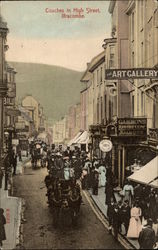 Coaches in High Street Postcard