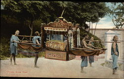Chinese Bridal Chair Postcard