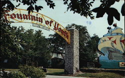 Entrance to Fountain of Youth Postcard