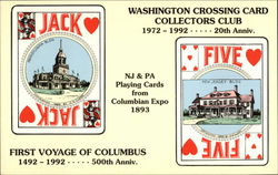 Washington Crossing Card Collectors Club Postcard