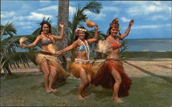 Tahitian Dancers Postcard