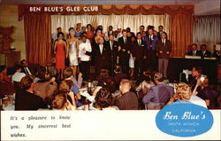 Ben Blue's Glee Club Postcard