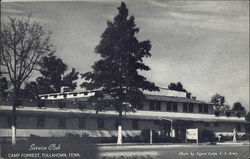 Camp Forrest - Service Club Postcard