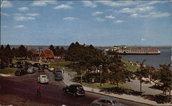 Pilgrim House and Plymouth Harbor from Cole's Hill Postcard