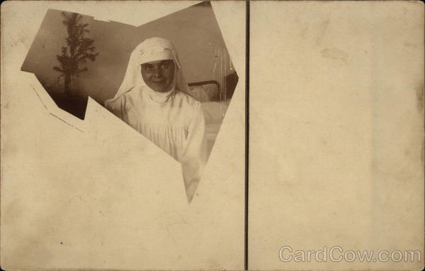 Nun in a White Gown Women