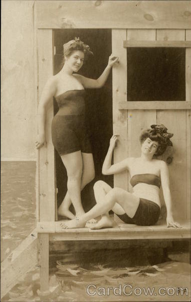 Two Bathing Beauties' Portrait Women