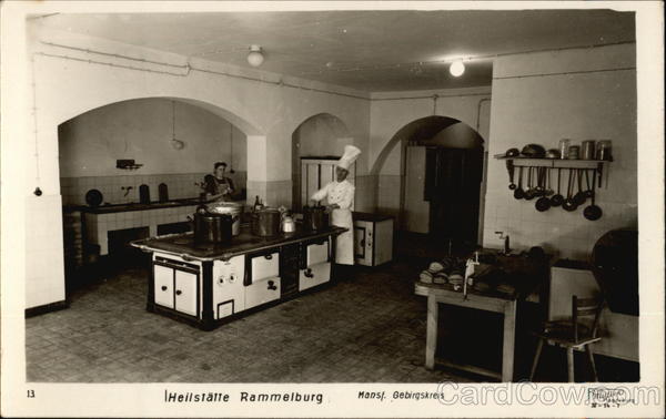German Chef in a Kitchen Mansfelder Gebirgskreis Rammelburg Germany