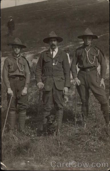 Boy Scouts on a Hike