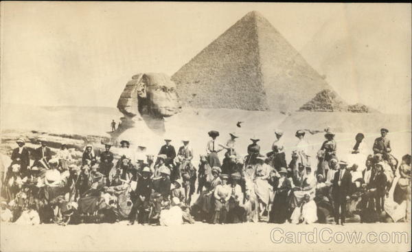 Sphinx and Pyramid Cairo Egypt Africa