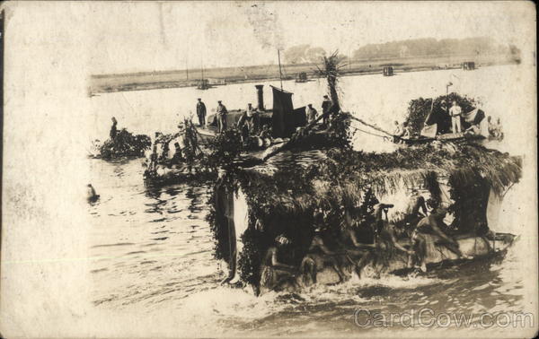 Homemade Watercraft in Water Parade South Pacific