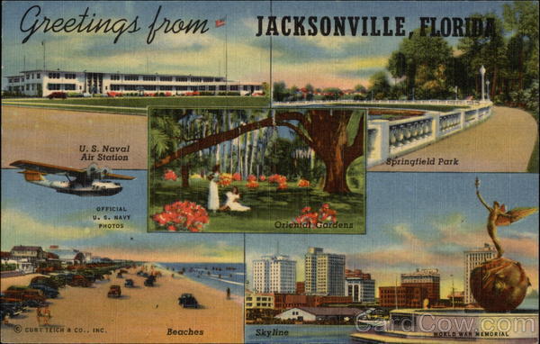Greetings from Jacksonville Florida