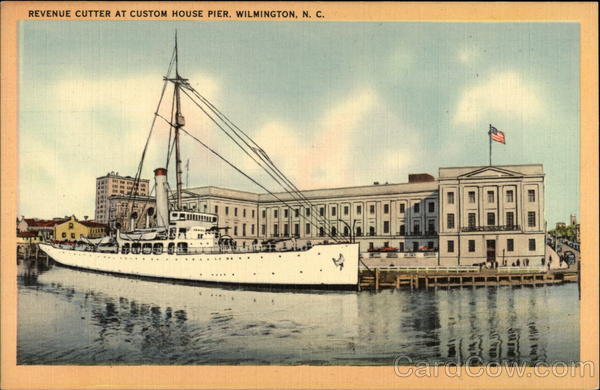 Revenue Cutter at Custom House Pier Wilmington North Carolina