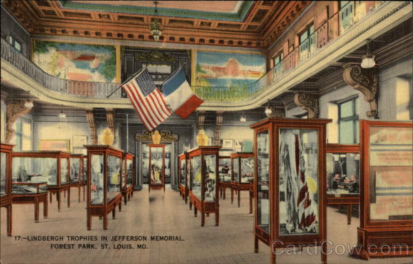 Lindbergh Trophies in Jefferson Memorial, Forest Park St. Louis Missouri