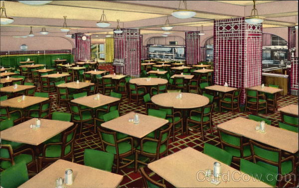 One of Two Cafeterias in the YMCA Hotel Chicago Illinois