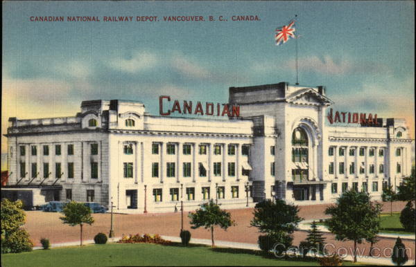 Canadian National Railway Depot Vancouver BC Canada