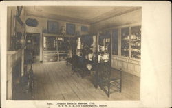Photograph of Ceramics Room in Museum, 1795 Boston, MA Postcard Postcard