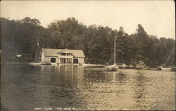 Boat House, Twin Lake Villa Postcard