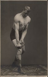 Male Body-Builder Postcard