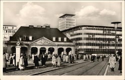 Hauptwache mit Blick o.d. Fernmeldeamt Frankfurt, Germany Postcard Postcard