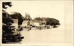 Fish Houses Postcard