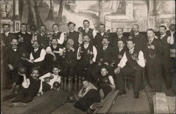 Group of Bowlers Bowling Postcard 