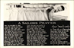 A Sailors Prayer Navy Postcard Postcard