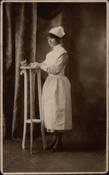Portrait of Welsh Nurse Postcard