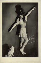 Photograph of Anita Noni with a Small Dog Postcard