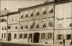 Street View of Kunberger's Gast & Kaffeehaus Postcard