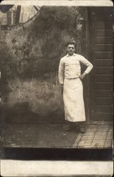 Photo of a Butcher Postcard