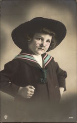 Young Child in Sailor Suit Postcard