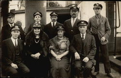 Group Picture of Officers and Women Postcard