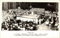 Happy Hour - US Naval Training Station - Rear Admiral John Downes US Navy Commanding Officer Postcard