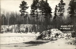 Beaver House in Winter Wisconsin Postcard Postcard