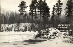 Beaver House in Winter Postcard