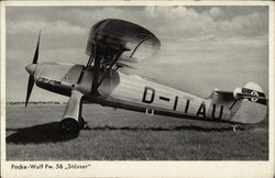 Focke-Wulf Fw 56 "Stosser" Postcard