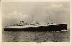m.v. "Georgic" Postcard