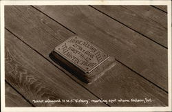 Tablet On Board HMS "Victory" - Marking spot where Nelson Fell Postcard