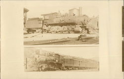 Two Views of Train Locomotives Two Views of Train Locomotives