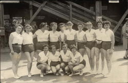 A Womans Sports Team Postcard 