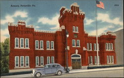 Armory Pottsville, PA Postcard Postcard
