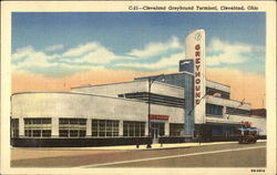 Cleveland Greyhound Terminal Postcard